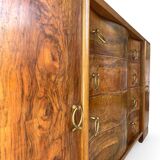Italian Art deco walnut sideboard