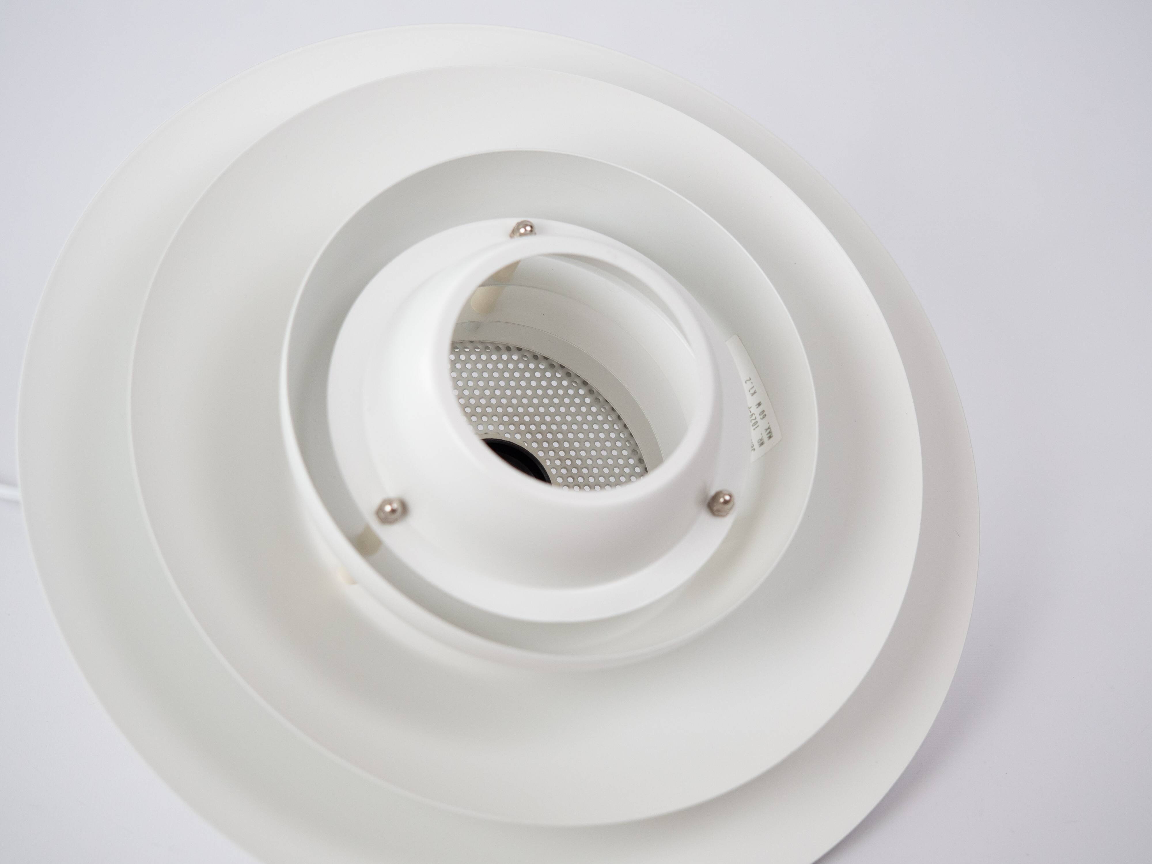 Vintage Danish pendant lamp Verona by Kurt Wiborg, Jeka, 1980s.