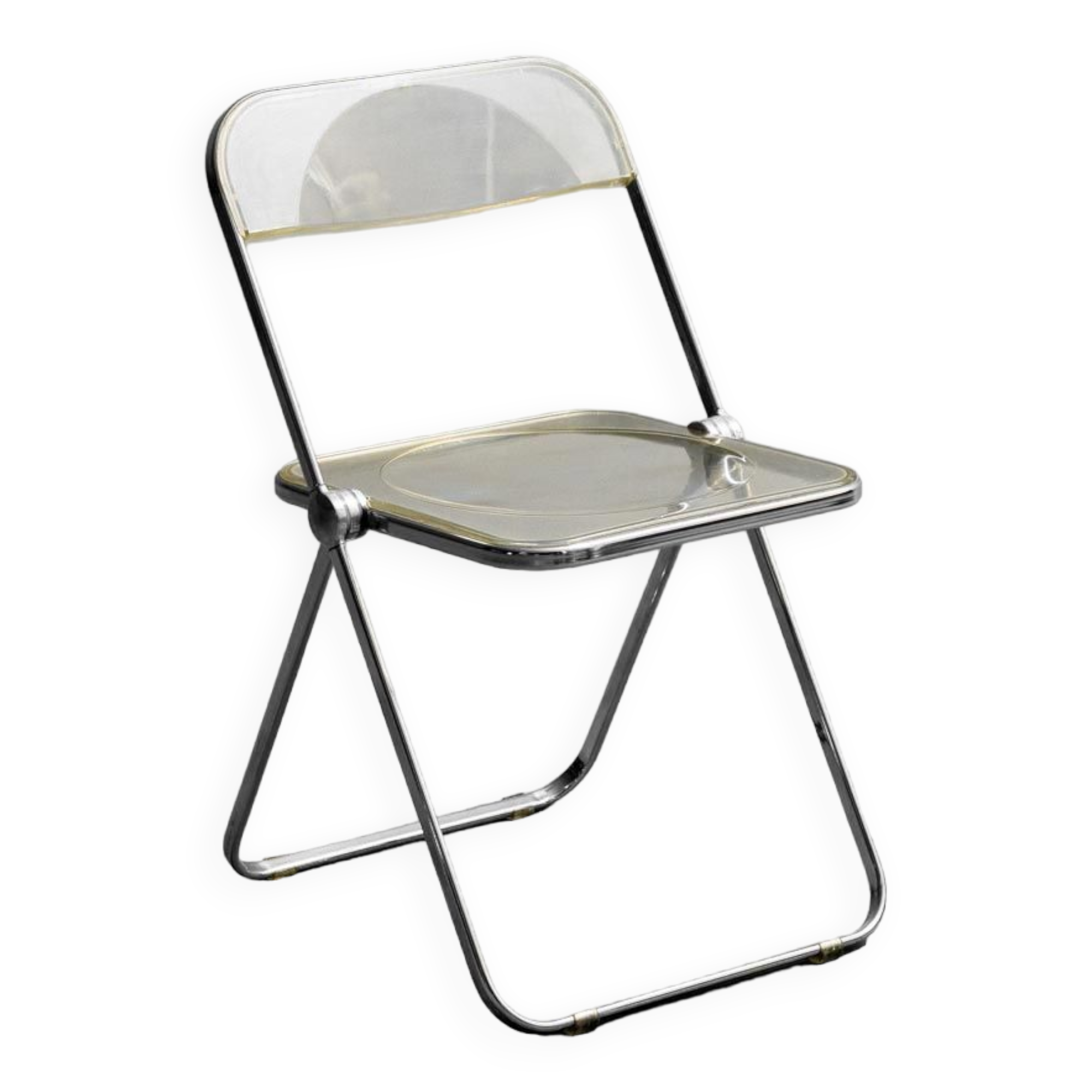Folding chair plia piretti 70s vintage