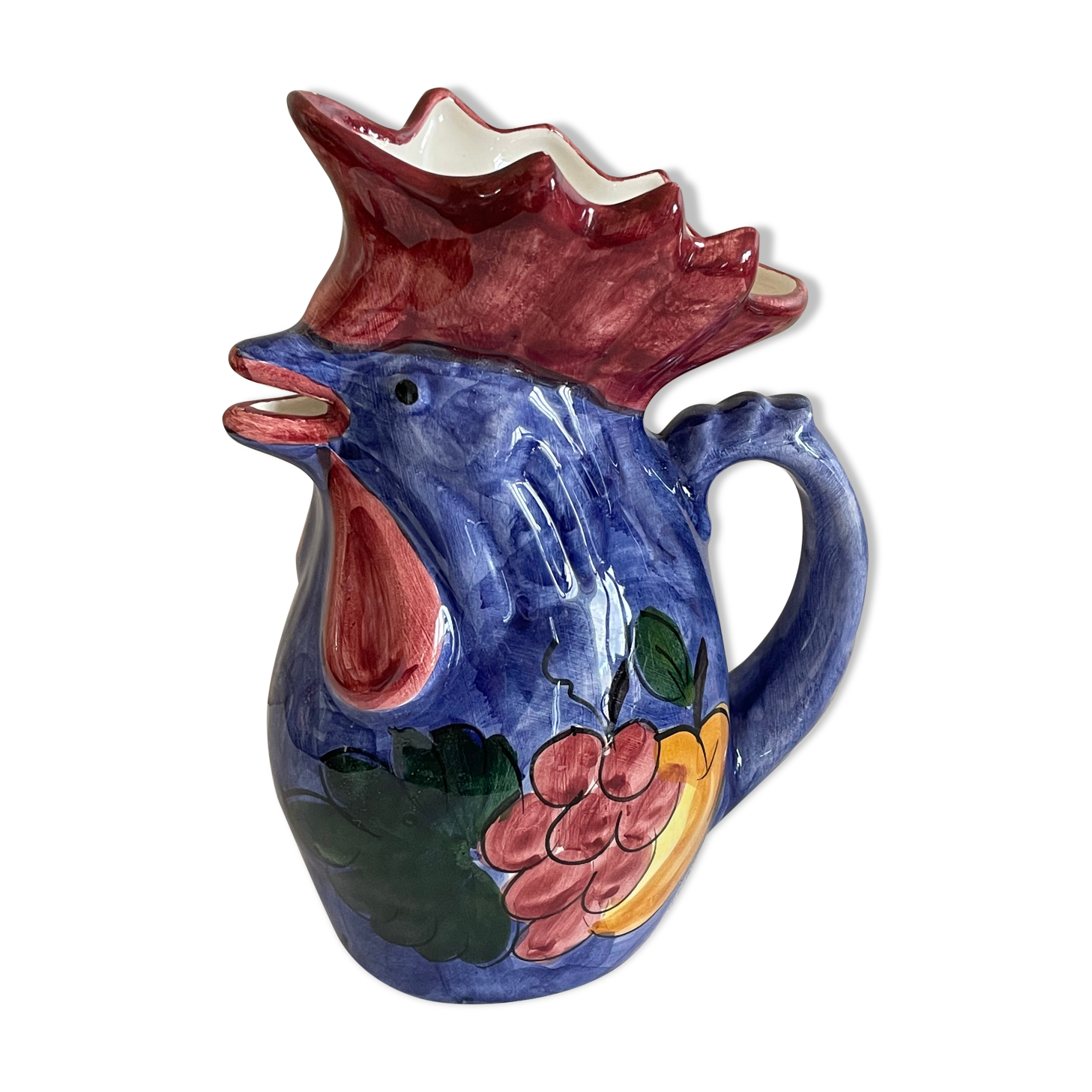 Pitcher vase rooster