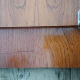 Vintage modular shelf in teak veneer and black metal, Nisse Strinning, 60s (2)
