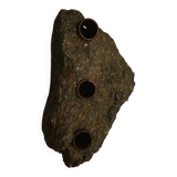 Vintage stone candleholder made by Saulo AS in Sulitjelma, Norway