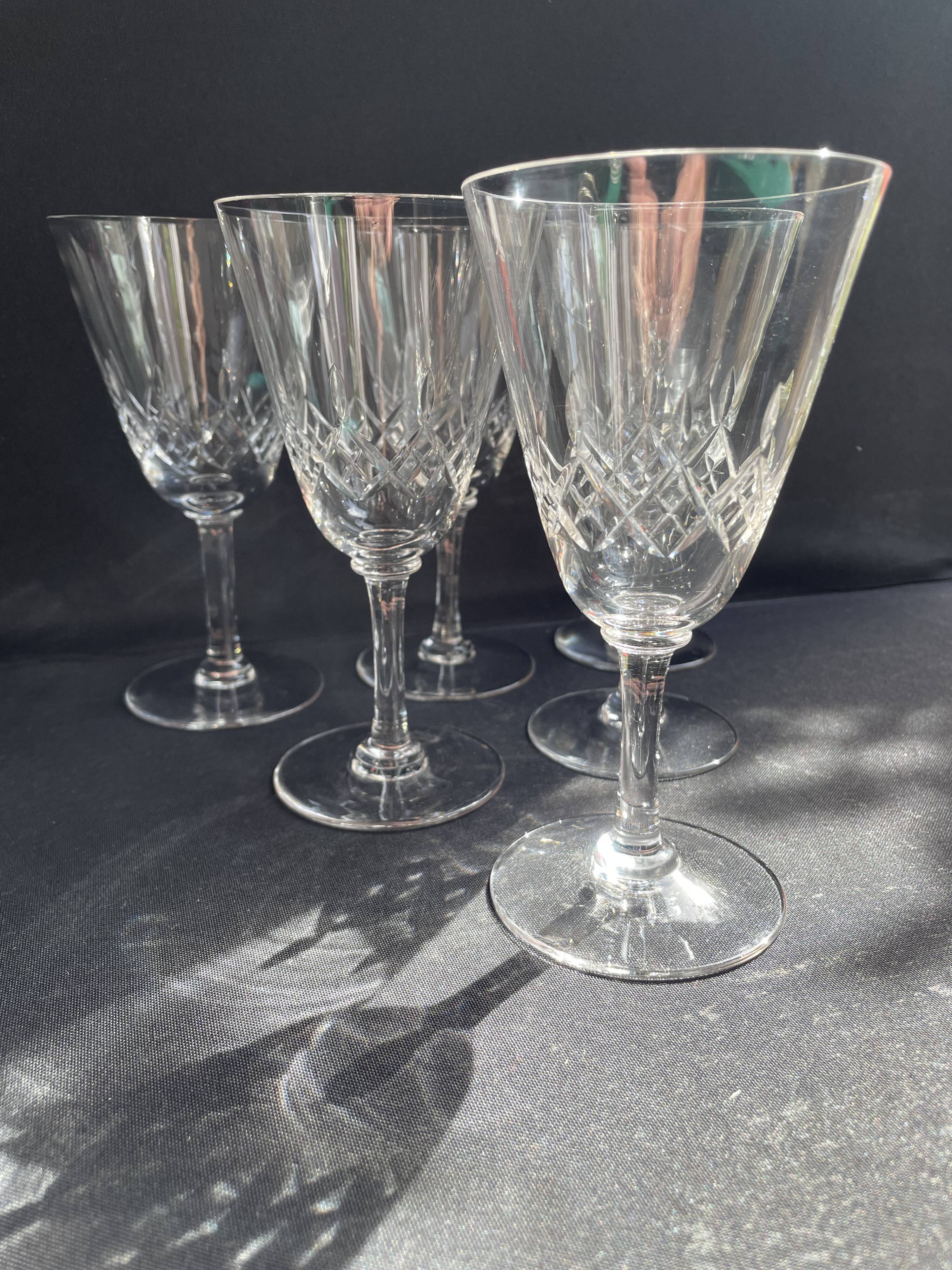 6 water glasses – Cristallerie de Nancy (1920-1934)