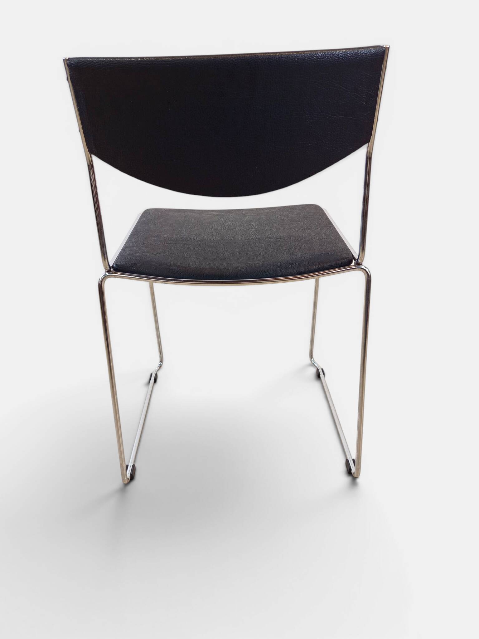 Stackable sled chair from the 1970s.