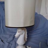1970s ceramic horse lamp