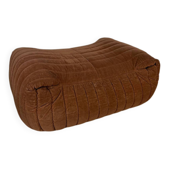 Pouf / footrest Annie Hiéronimus – Cinna – Brown corduroy