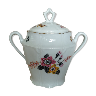 Sucrier en porcelaine Balleroy & Cie Limoges