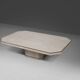 Table Basse Willy Rizzo Travertin 1970