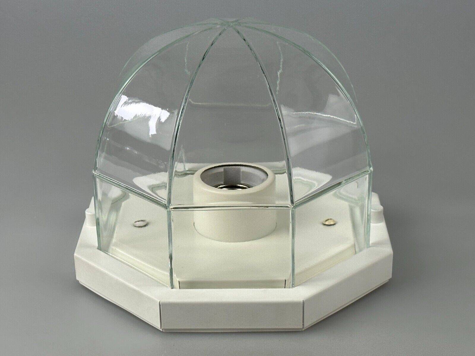 Plafonnier des années 60 70 Glashütte Limburg Allemagne Plafoniere verre et métal