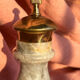 pepper mill, Italian, stone and brass, 1960s