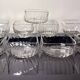 Daum cups 9p. Venetian Ribs
