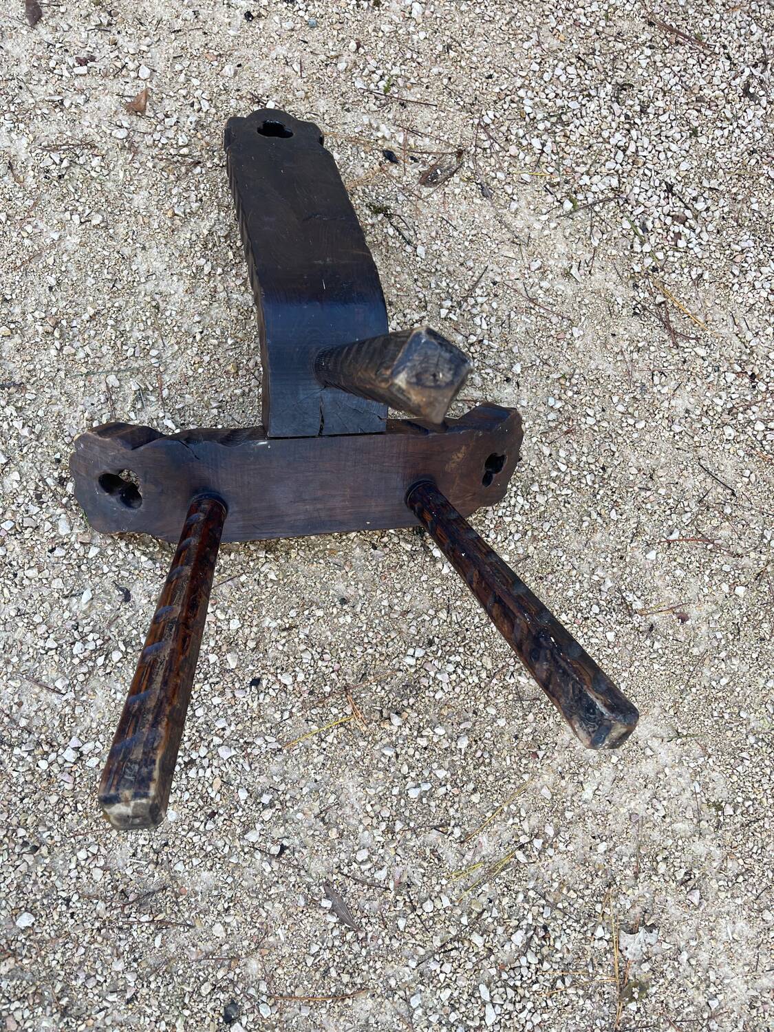 Brutalist Tripod Chair