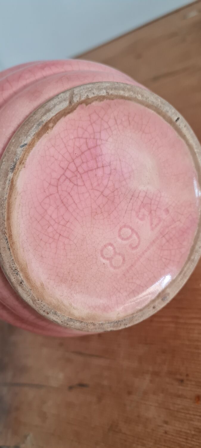 Glazed stoneware pitcher