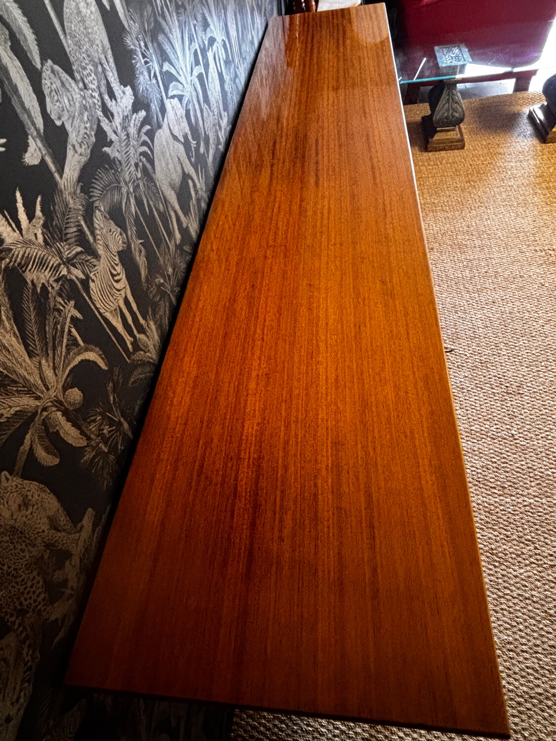 Varnished mahogany enfilade 1960