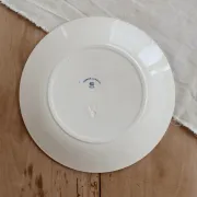 Antique flat plate Creil and Montereau Téniers service - Ironstone