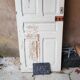 Old wooden door