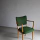 Green beechwood armchair | Nordiska Kompaniet | Sweden | 1940s