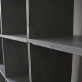 Bookcase locker vintage wooden shelf