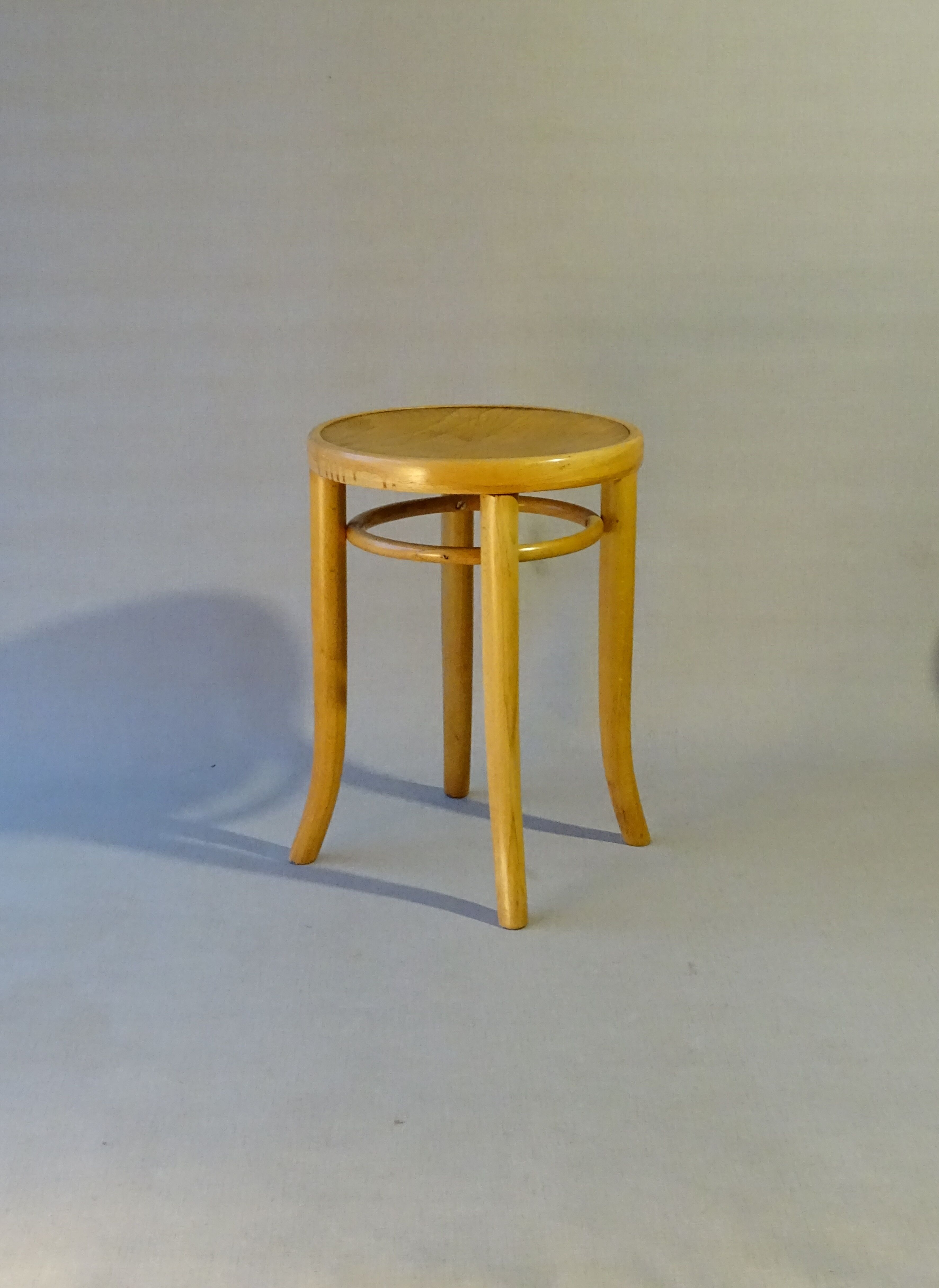 Thonet stools 1930, wooden sitting bistro