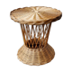 Rattan side table