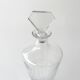 Old wine decanter and matching water pitcher - Crystal - Square model