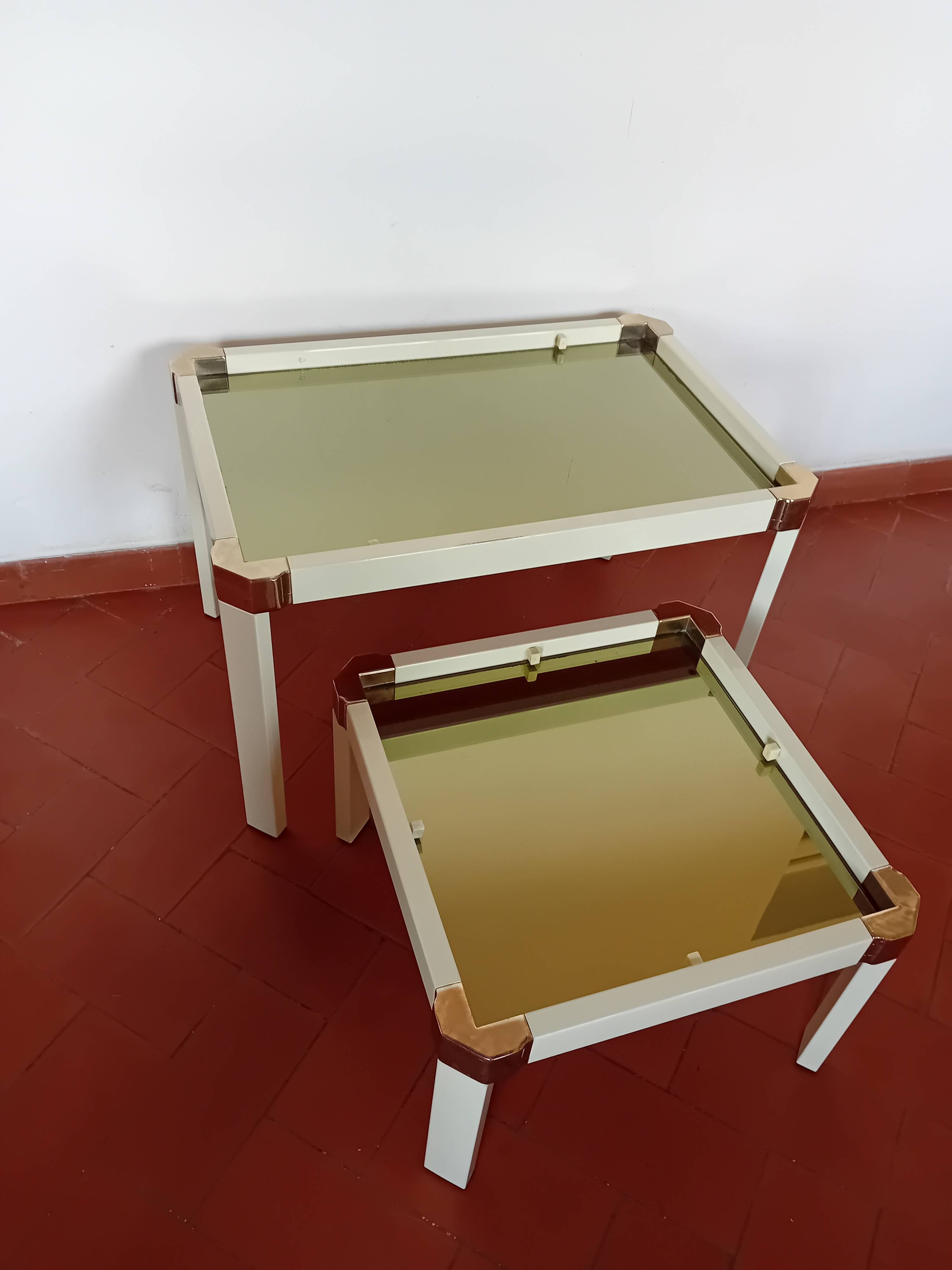 Roméo Rega nesting coffee table model "Barbara"