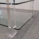 Glass and lucite coffee table by Karl Springer, USA circa 1980.