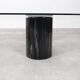 Vintage Italian Rectangular Marble Coffee Table with Glass Top