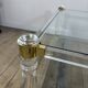 Table basse Hollywood Regency en altuglass et verre 1970'S