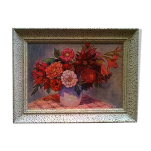 Tableau Au vase de fleurs