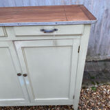 Buffet parisien vert vintage