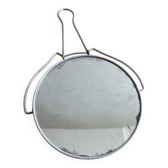 Vintage round barber mirror