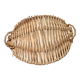 Wicker plateau with 2 handles