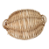 Wicker plateau with 2 handles
