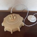 Vintage opaline pendant light