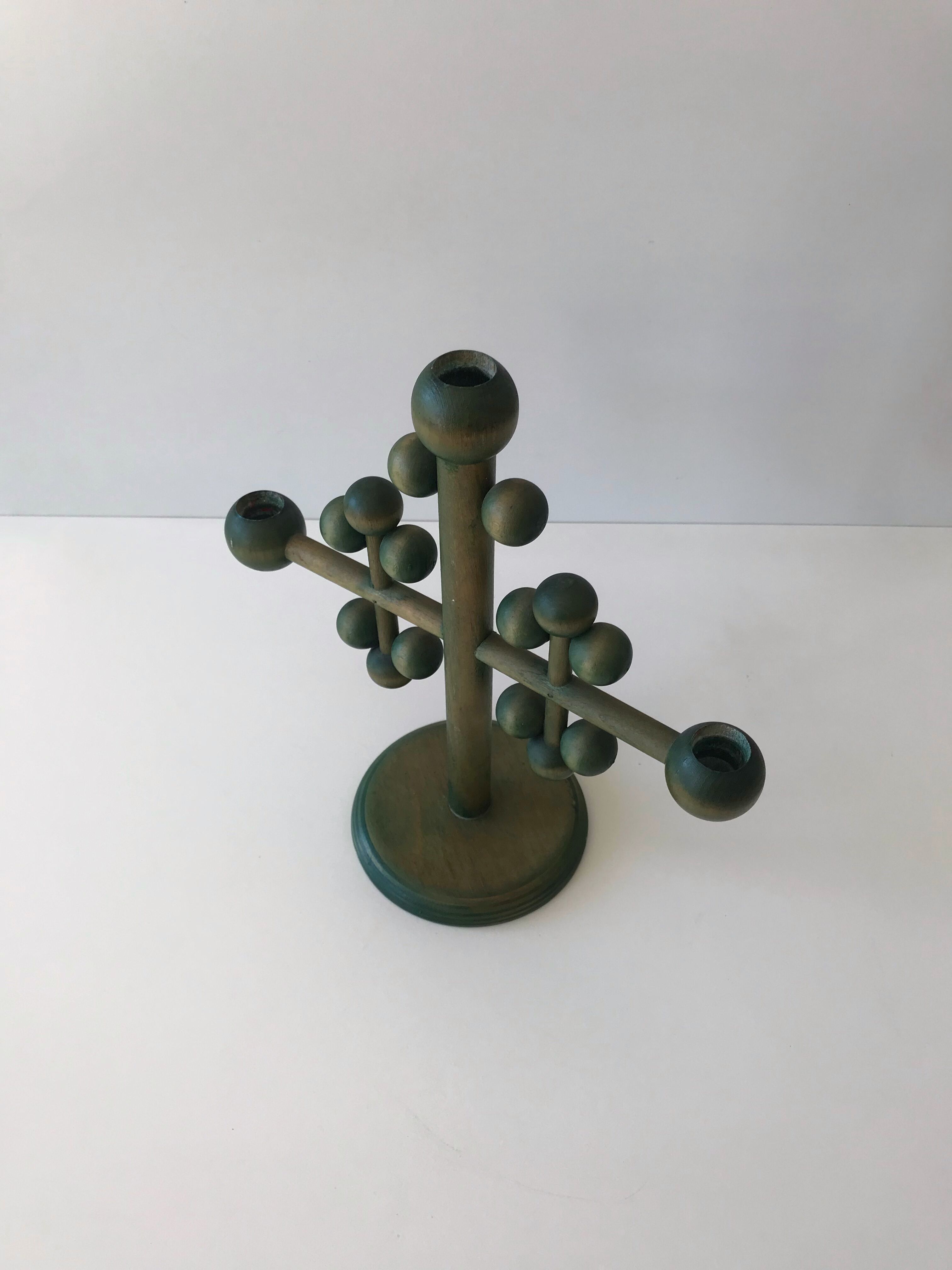 Finnish wooden candlestick