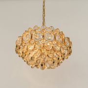 Lustre en laiton doré par Palwa Allemagne, années 1970