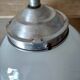 White opaline globe suspension on stem and aluminum metal structure