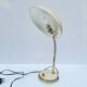 Desk lamp 50s 60s flexible brass metal beige vintage bedside casserole