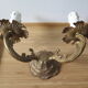 Sconce golden brass candlestick