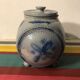 Lot 5 old blue sandstone 3 pots - carafe - vintage decoration tonneau