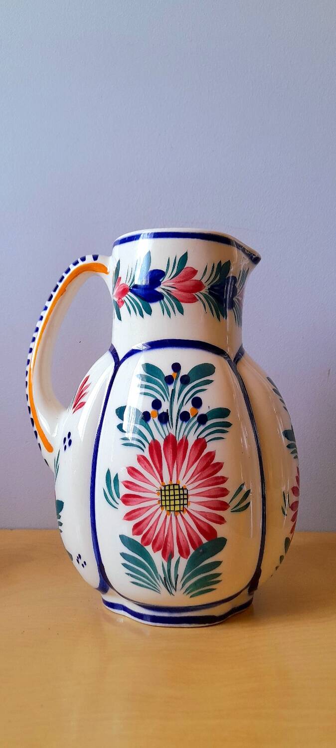 Henriot Quimper Pitcher