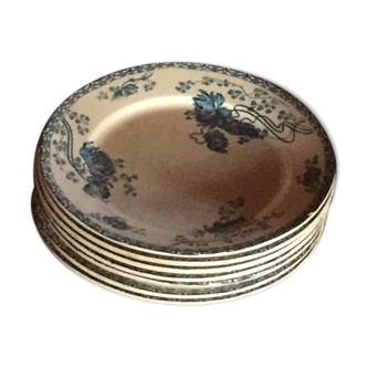Old blue plates