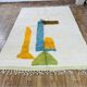 Authentic handwoven Beni Ourain rug, size 1.5/2.5 m.