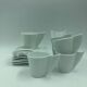 6 designer cups and saucers.
