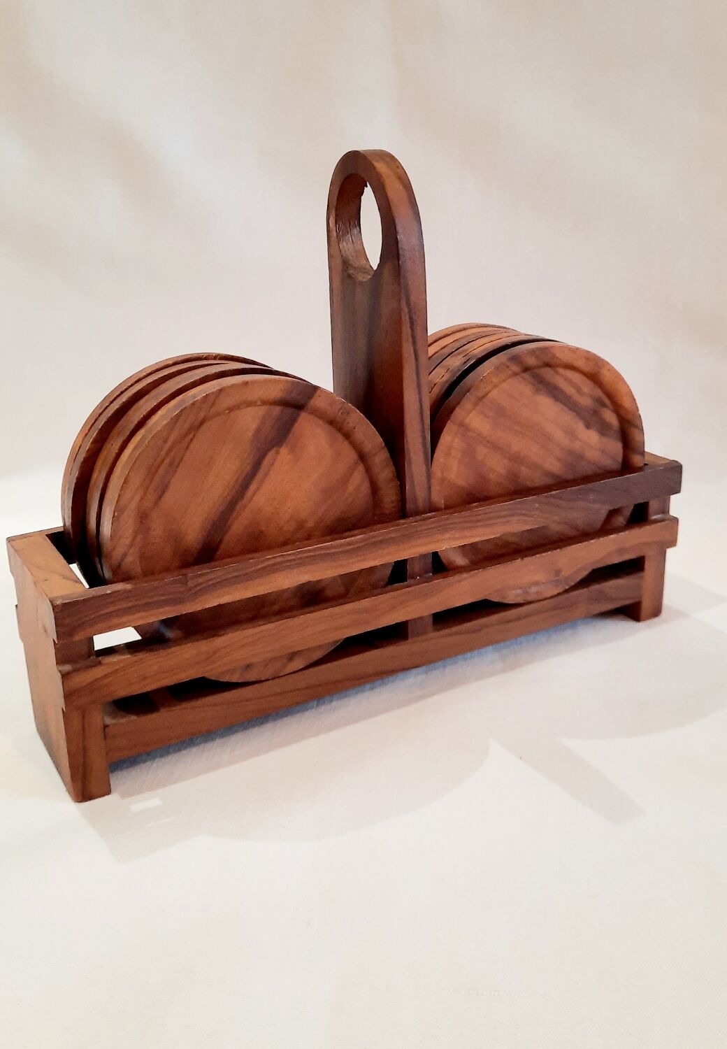 Vintage wooden coaster