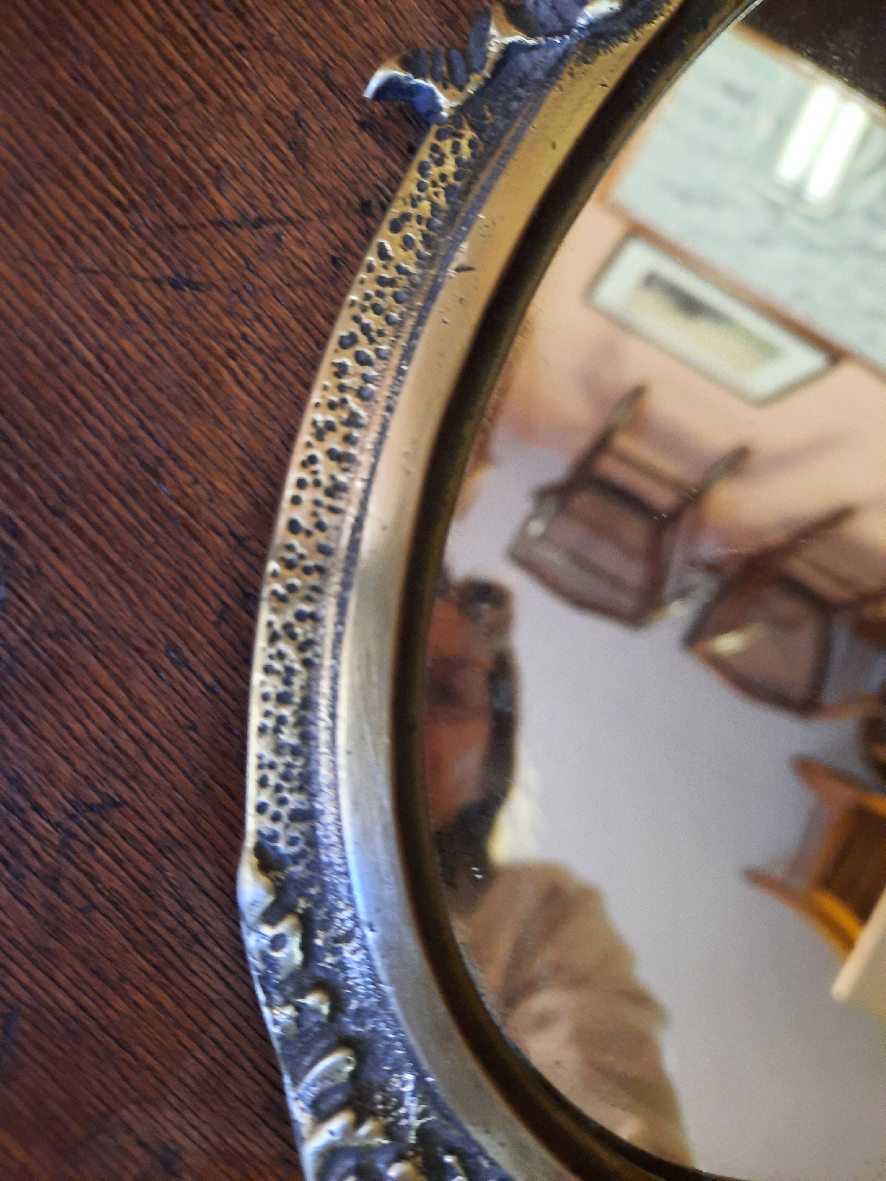 Baroque bronze mirror