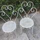Set of 4 wrought iron chairs