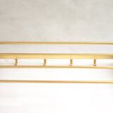 Formica and brass vintage coat rack
