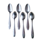 Set of 6 teaspoons in silver metal Vintage Goldsmith Apollo